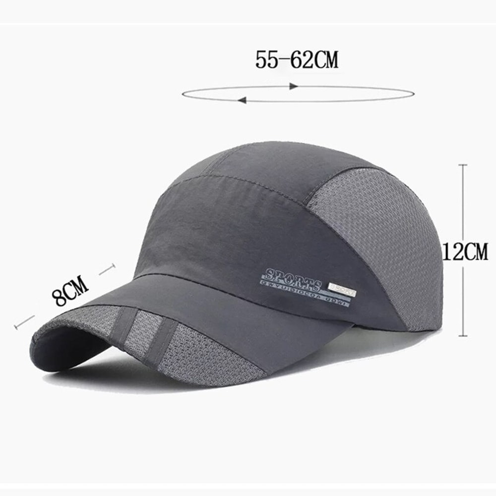 Quick Dry Sun Protection Baseball Cap for Outdoor Travel and Sports