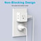 Way Outlet Extender Plug For Travel Dorm Home Space Saving Power Splitter 4