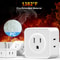 Way Outlet Extender Plug For Travel Dorm Home Space Saving Power Splitter 5