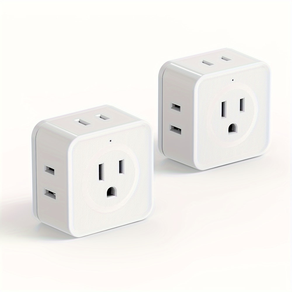 Way Outlet Extender Plug For Travel Dorm Home Space Saving Power Splitter 7