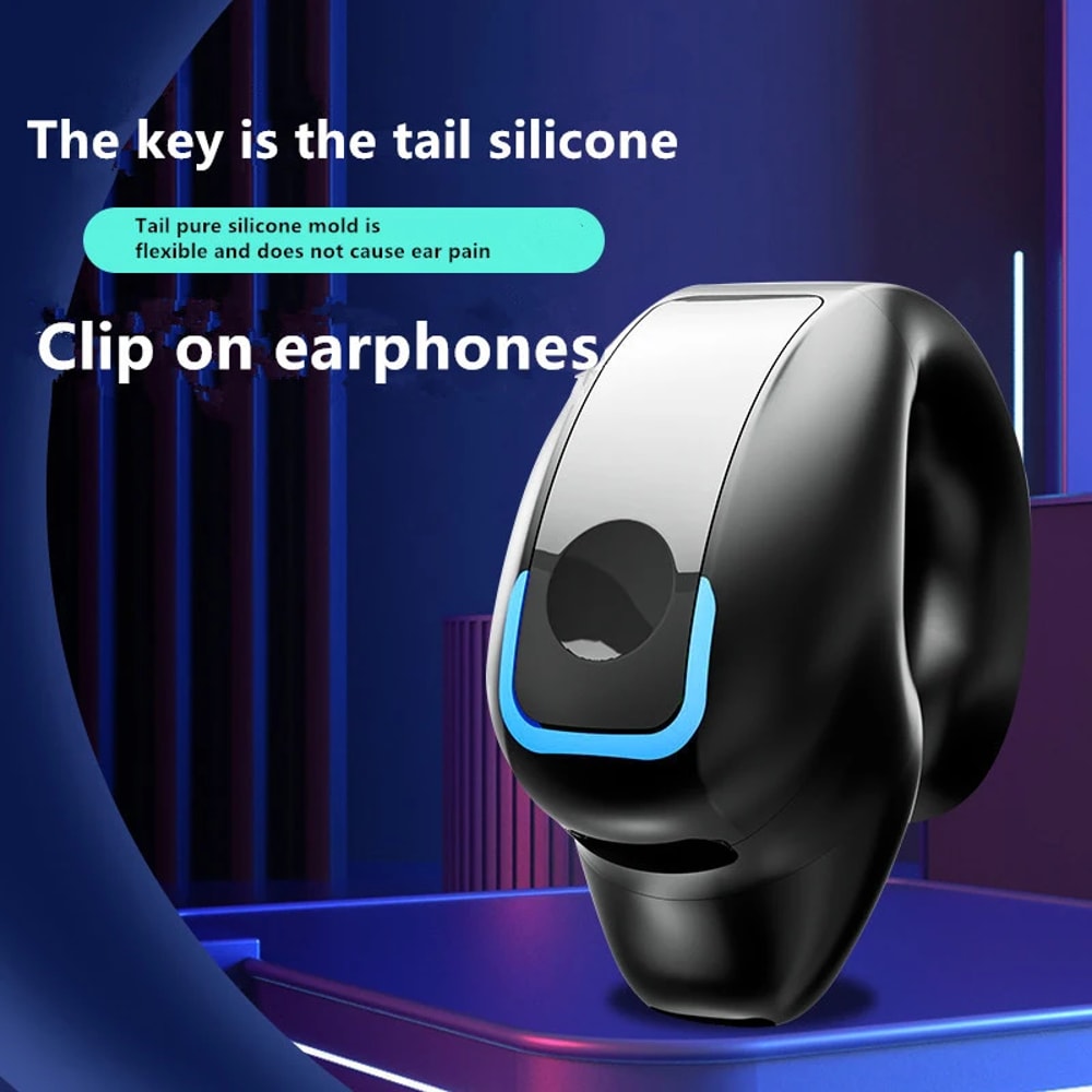 OpenEar Clip Bone Conduction Bluetooth Earbuds with Noise Reduction Mic
