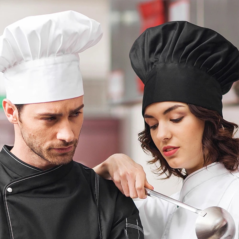 Premium White Chef Hat For Kitchen Staff Bakers Restaurant Professionals 0
