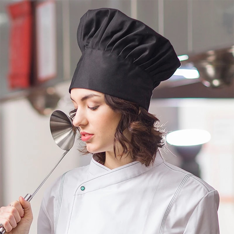 Premium White Chef Hat For Kitchen Staff Bakers Restaurant Professionals 6