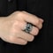 Croix de Guerre Gothic Cross Ring Adjustable Silver Punk Statement Jewelry