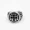 Croix de Guerre Gothic Cross Ring Adjustable Silver Punk Statement Jewelry