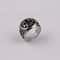 Croix de Guerre Gothic Cross Ring Adjustable Silver Punk Statement Jewelry