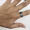 Tang Grass Gothic Open Ring for Men and Women Vintage Silver Punk Statement Jewelry