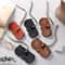 Litchi PU Leather Glasses Case Hanging Sunglasses Holder Travel Eyewear Pouch