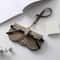 Litchi PU Leather Glasses Case Hanging Sunglasses Holder Travel Eyewear Pouch