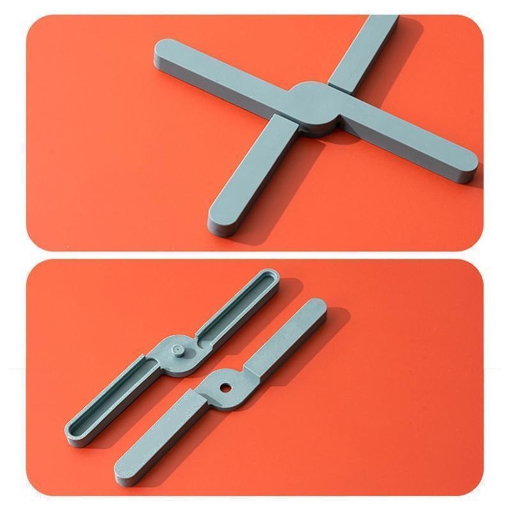 Foldable Heat Resistant Trivet Mat for Pots and Pans Non Slip Kitchen Table Protector