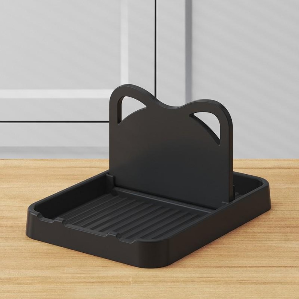 Foldable Pot Lid Holder & Spoon Rest Kitchen Organizer for Clean Countertops