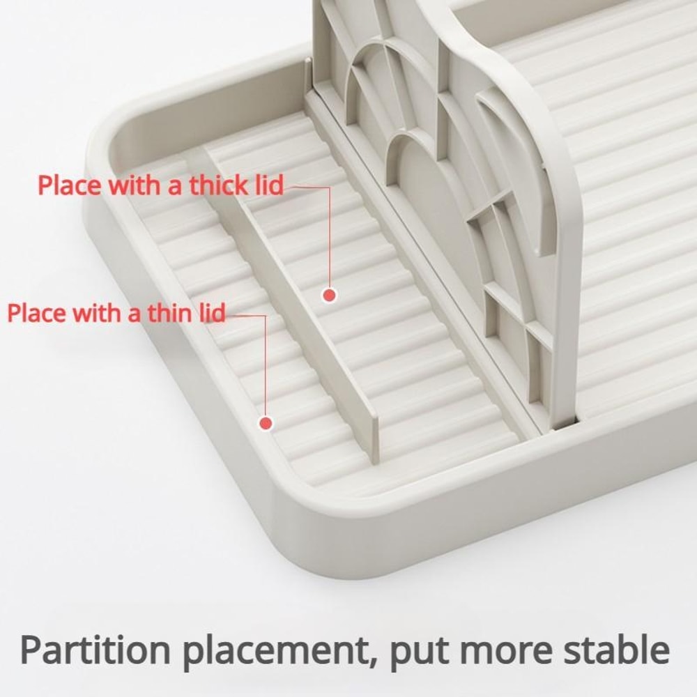 Foldable Pot Lid Holder & Spoon Rest Kitchen Organizer for Clean Countertops