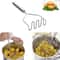 SmoothMash Stainless Steel Potato Masher For Vegetables Fruits Baby Food 0
