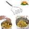 SmoothMash Stainless Steel Potato Masher For Vegetables Fruits Baby Food 0