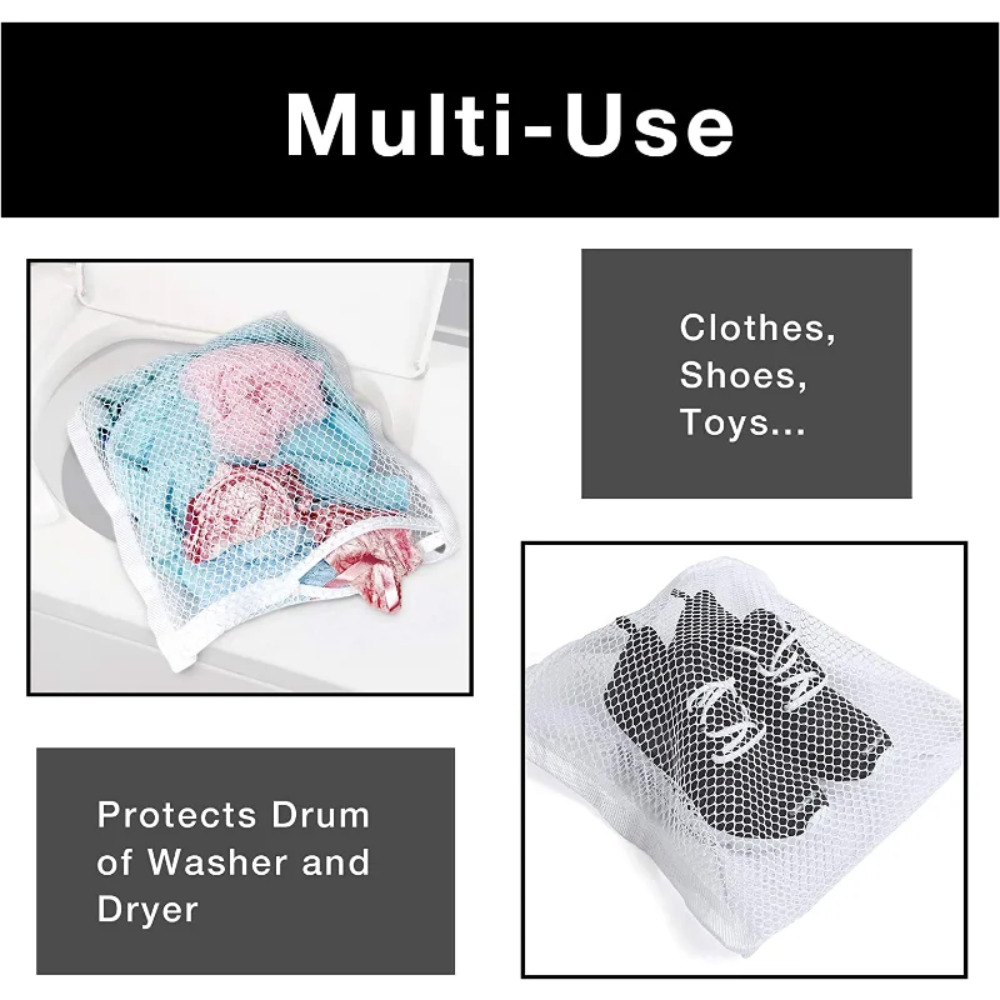 SneakerSafe Shoe Dryer Bag with Elastic Straps for Laundry and Fast Airflow Drying