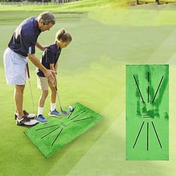 fairwayfeel golf practice mat with non slip base for indoor outdoor swing training