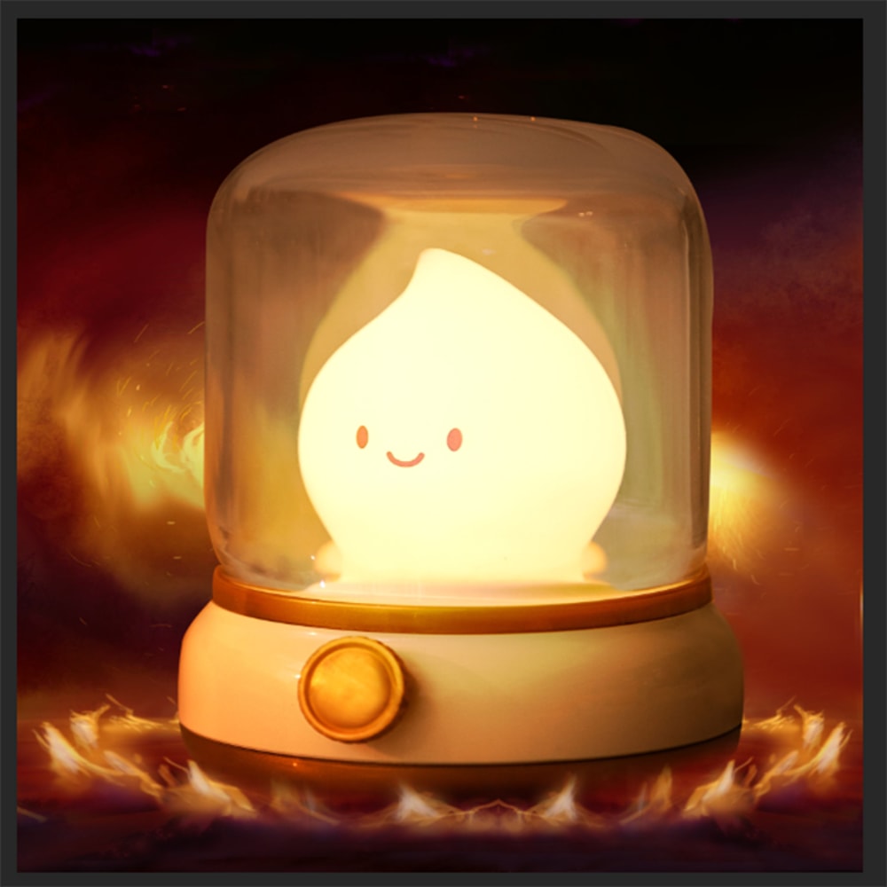 Cute Night Lamp USB Rechargeable Cartoon LED Desk Lamp For Bedroom Home Decor 0