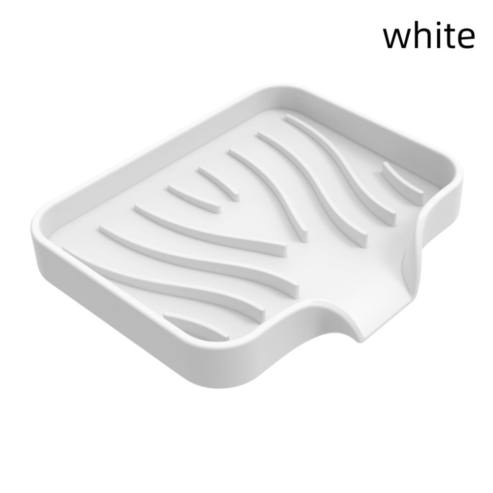 Silicone SelfDraining Soap Holder For Bathroom Wall Counter Use 4