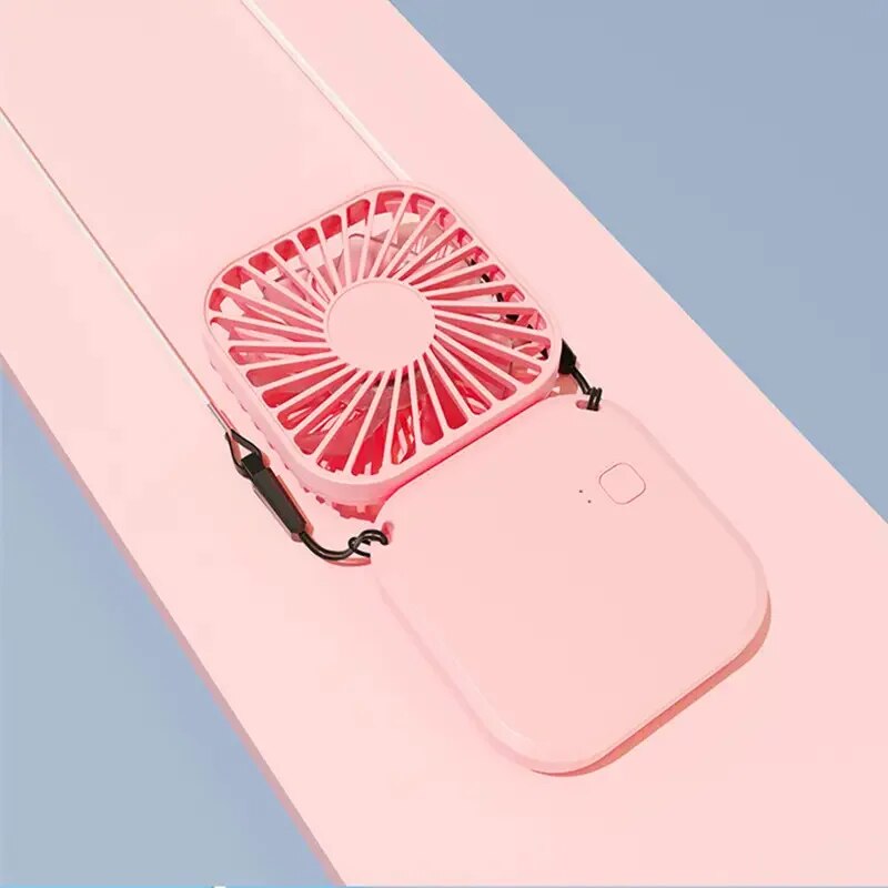 Portable Foldable USB Rechargeable Neck Fan Hands Free Mini Cooling Fan 5