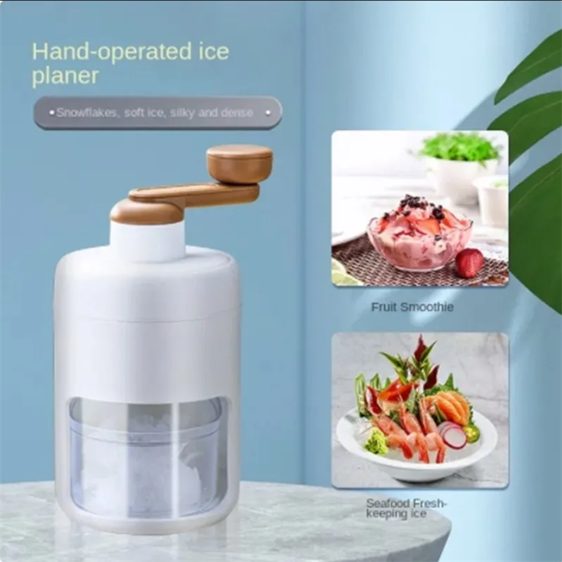 FrostFlow Manual Shaved Ice Machine Portable Ice Crusher Snow Cone Maker 1
