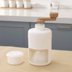frostflow manual shaved ice machine portable ice crusher & snow cone maker