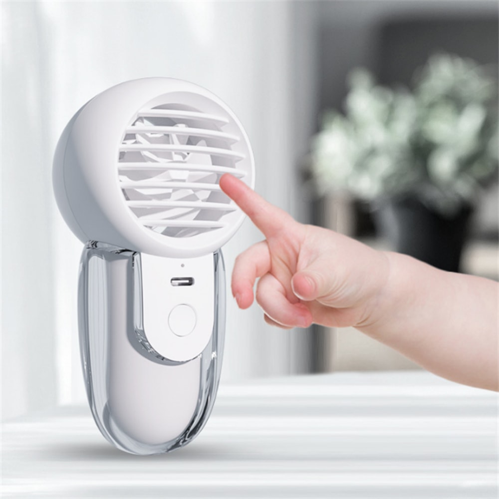 Portable Handheld Mini Fan With Neck Strap For Kids Travel Cooling 0