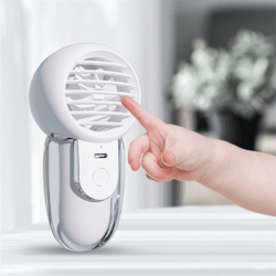 portable handheld mini fan with neck strap for kids & travel cooling