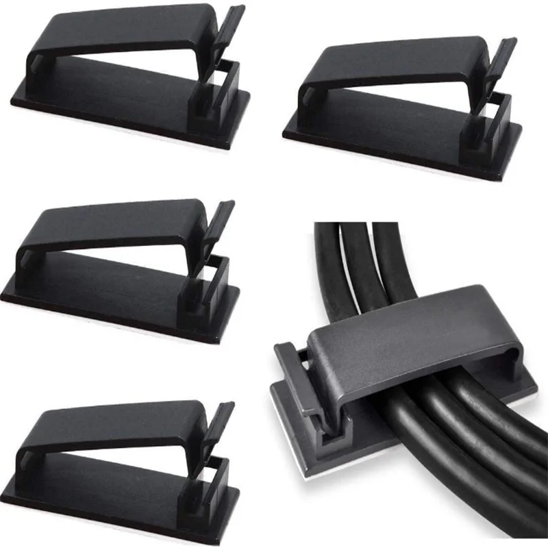 Ultra Secure Cable Fixing & Wire Organizer Clips Durable Cable Management Clip Set
