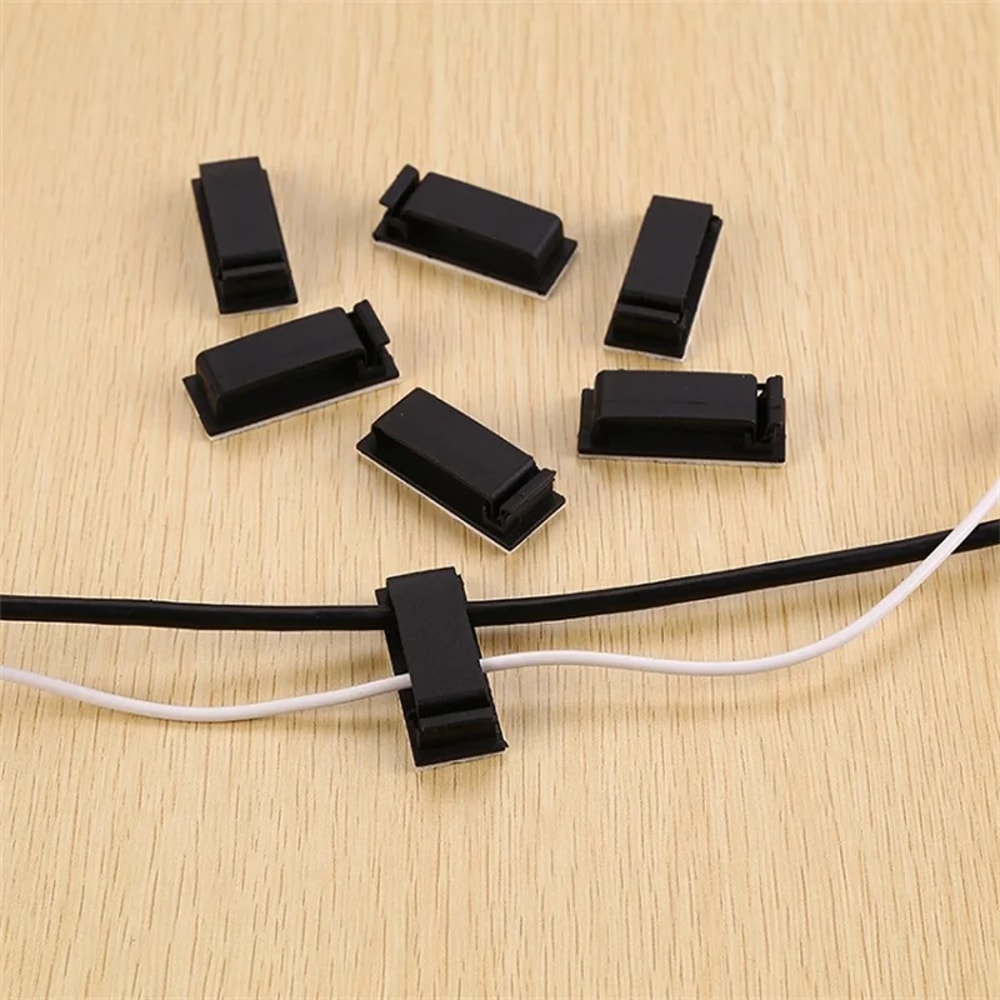 Ultra Secure Cable Fixing & Wire Organizer Clips Durable Cable Management Clip Set