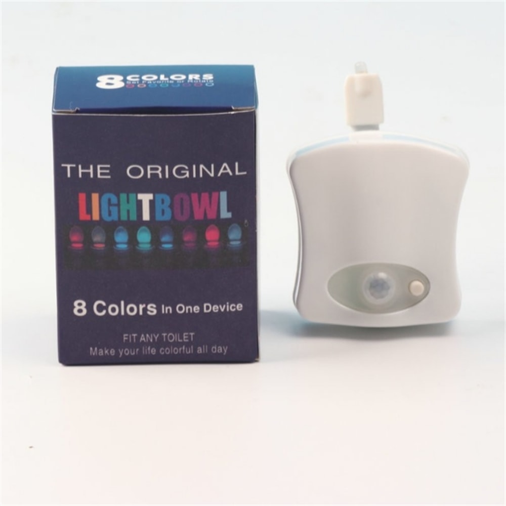 Smart LED Motion Sensor Toilet Night Light With Color Changing Bowl Glow 6