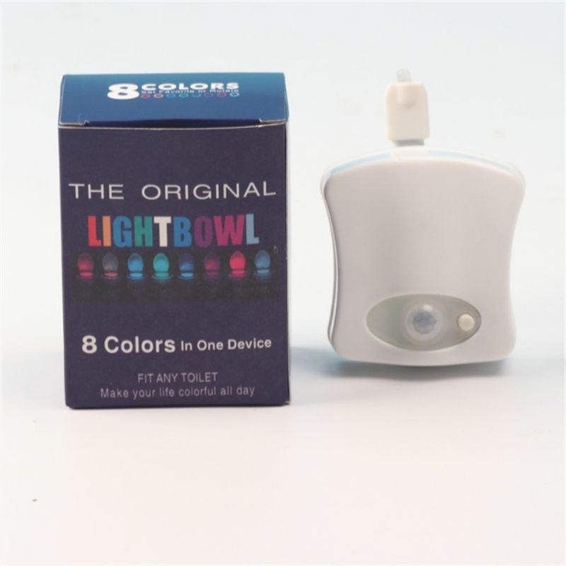 Smart LED Motion Sensor Toilet Night Light With Color Changing Bowl Glow 6