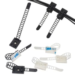 adjustable adhesive cable clamp mount for secure wire management