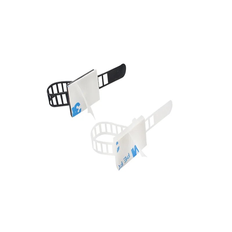 Adjustable Adhesive Cable Clamp Mount for Secure Wire Management