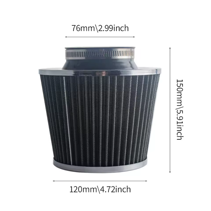 Universal High Flow Mushroom Head Air Filter Engine Performance Upgrade 3