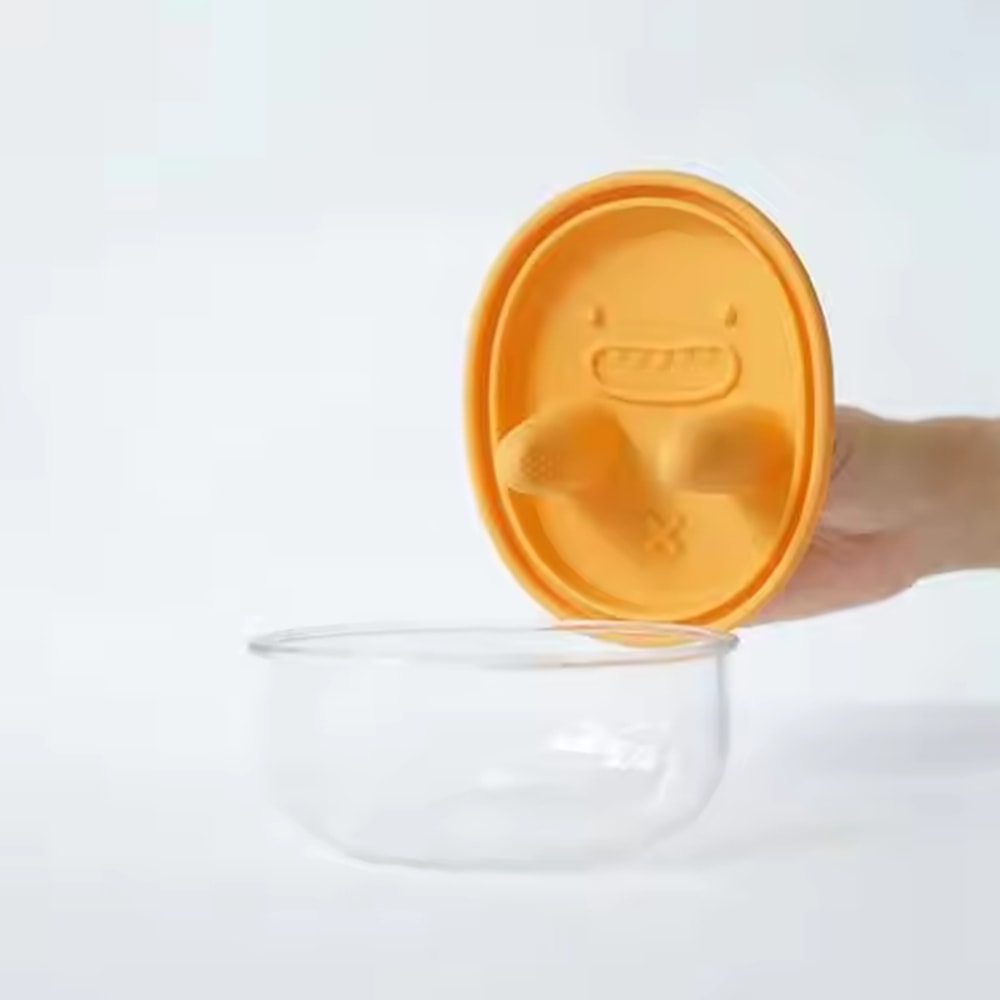 CleanGrip Snack & Lunch Container Bowl for School, Office & Picnics