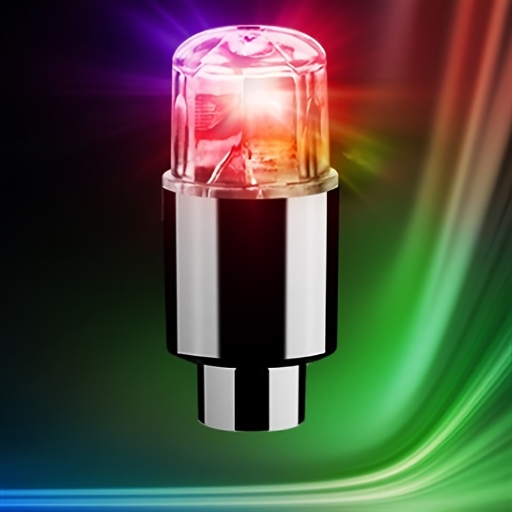Motion Activated LED Tire Valve Lights for Bicycle, Motorcycle & Car Wheels Bright Night Safety & Style