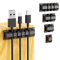 FlexHold Silicone Cable Organizer Clip Multi Slot Desk Cord Management Holder