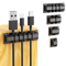 FlexHold Silicone Cable Organizer Clip Multi Slot Desk Cord Management Holder