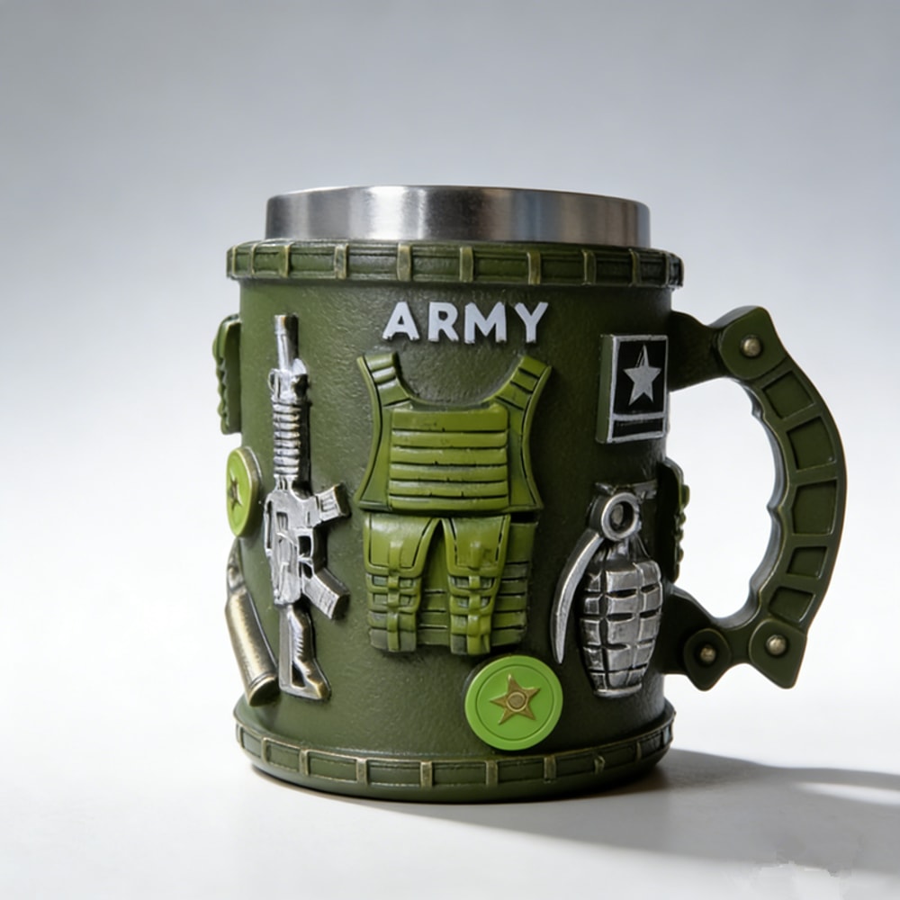Military Tactical Beer Coffee Mug Premium Army Gift Mug For Soldiers Hunters 0