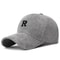 Corduroy Baseball Cap With Embroidered R Stylish Adjustable Casual Hat 4
