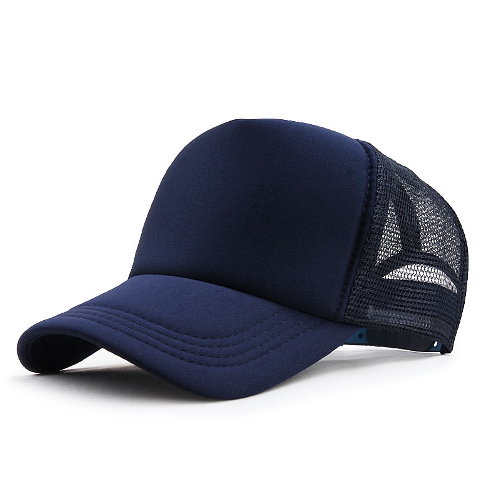 Breathable Mesh Trucker Baseball Cap Adjustable Snapback Hat for Men & Women