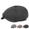 Vintage Herringbone Newsboy Cap for Men Classic British Flat Cap