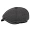 Vintage Herringbone Newsboy Cap for Men Classic British Flat Cap
