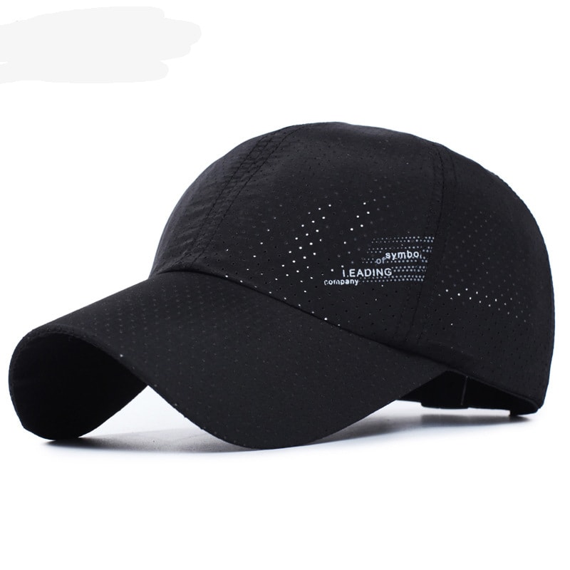 Performance Quick Dry Baseball Cap Breathable Mesh Outdoor Sports Adjustable Sun Hat 0