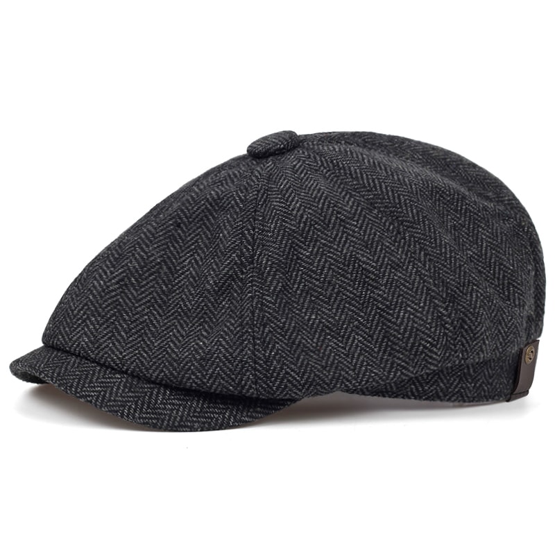 Classic Winter Ivy Cap for Men Warm Newsboy Beret Hat for Larger Head Sizes