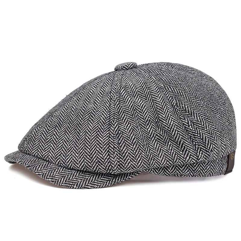 Classic Winter Ivy Cap for Men Warm Newsboy Beret Hat for Larger Head Sizes