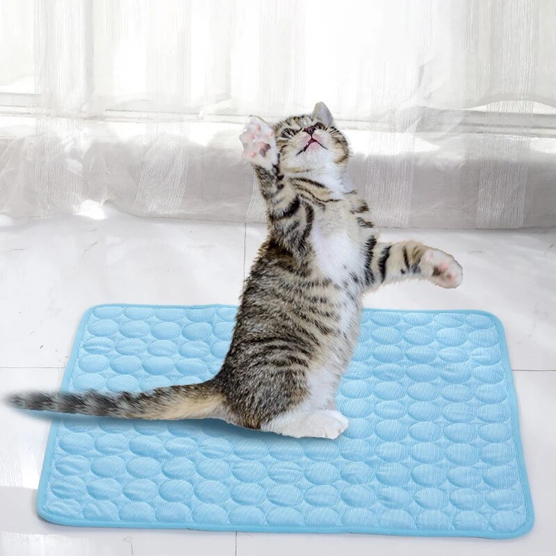 SummerCool Premium Pet Cooling Mat for Dogs & Cats Breathable Dog Cooling Pad
