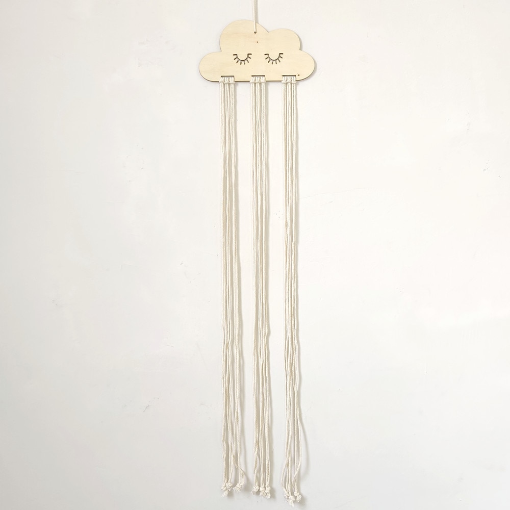 CloudCharm Wooden Hair Bow & Jewelry Organizer Display Rack