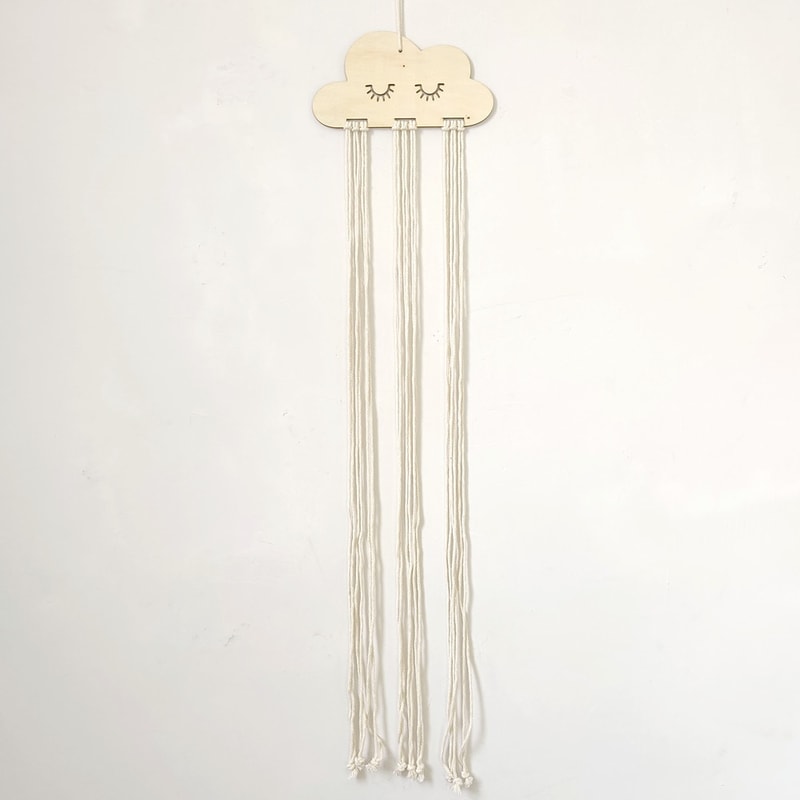 CloudCharm Wooden Hair Bow & Jewelry Organizer Display Rack