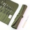 ArtistPro Paint Brush Holder Roll Up Canvas Organizer with Slots for Watercolor, Gouache & Calligraphy Tools